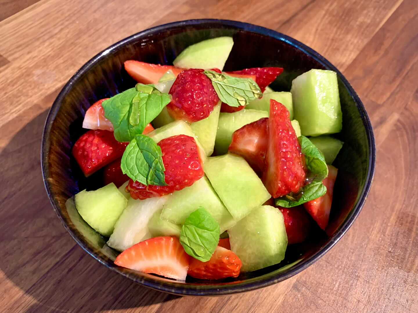 Melonen Erdbeeren mix