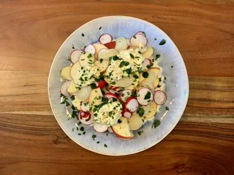 Apfel Käse Proteinbombe