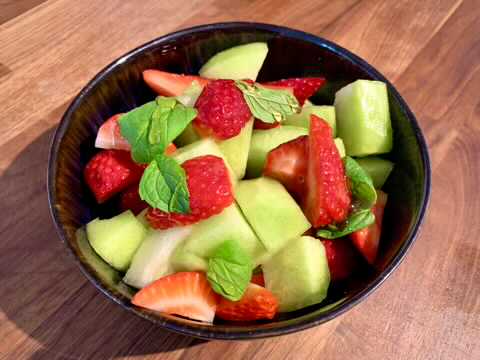 Melonen Erdbeeren mix