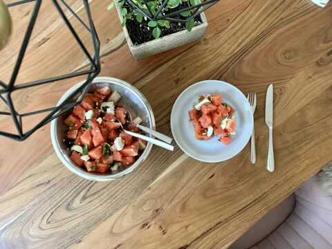 Wassermelonen Feta Salat