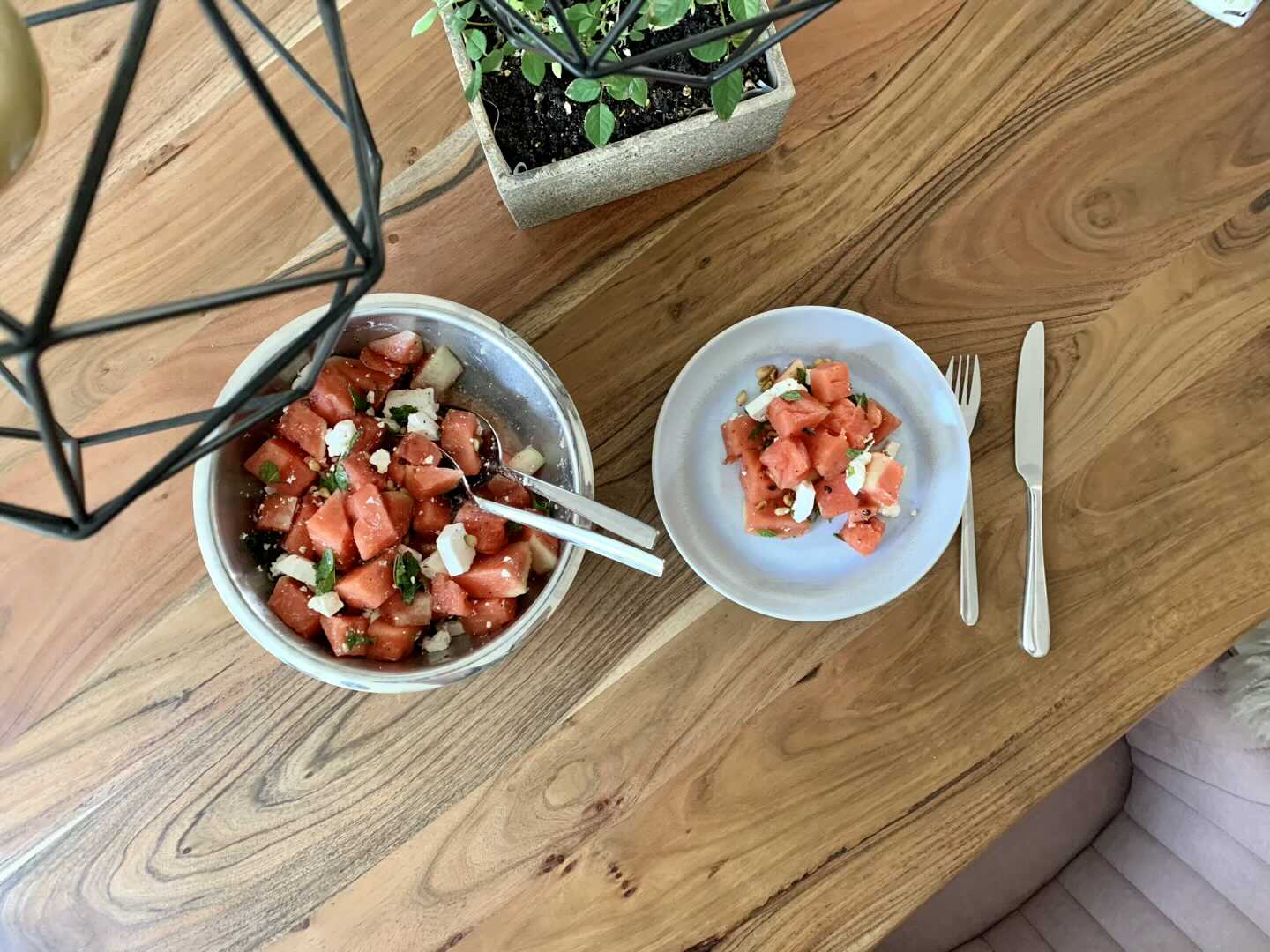 Wassermelonen Feta Salat